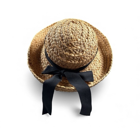 Helen Kaminiski‎ Classic 5 Raffia Hat One Size Handcrafted - Picture 5 of 16